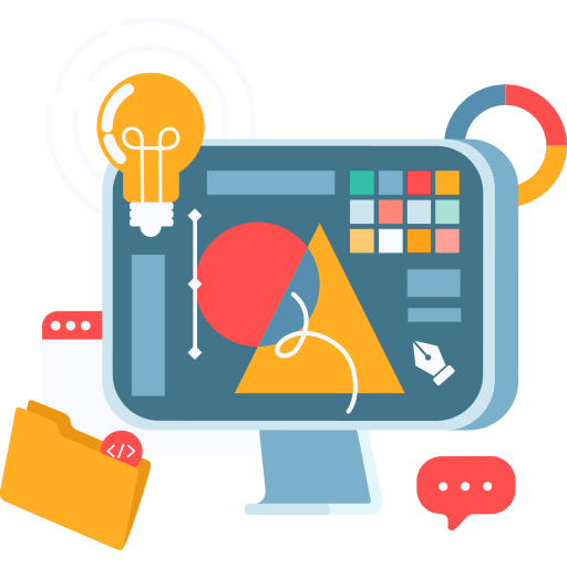 Graphic designer working on branding concept